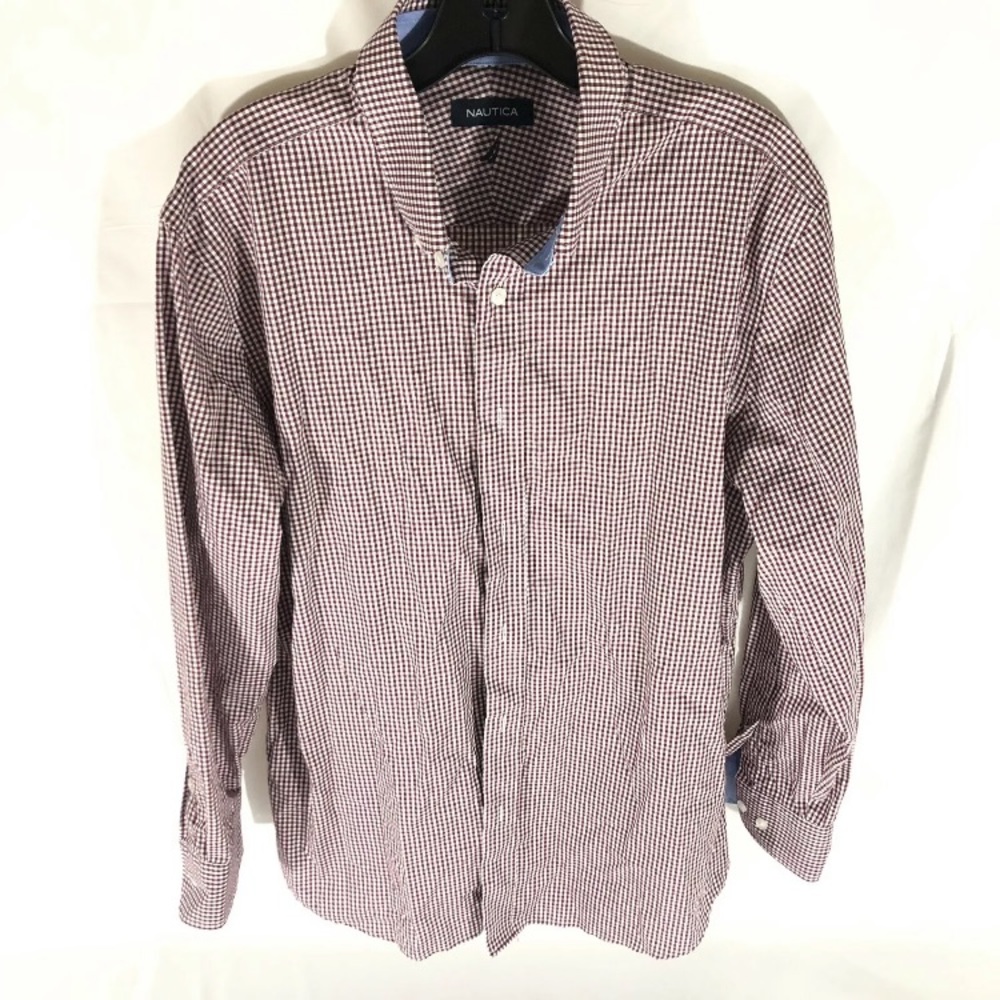 Nautica button down long sleeve shirt men’s large